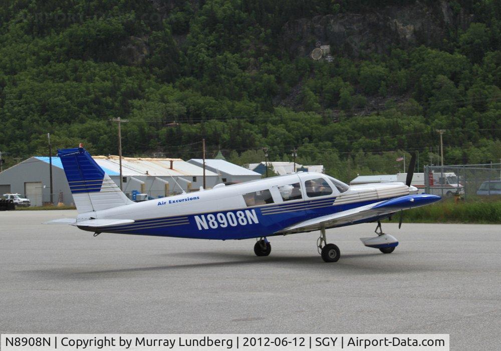 N8908N, 1969 Piper PA-32-300 Cherokee Six C/N 32-40695, On the ramp at Skagway, Alaska.