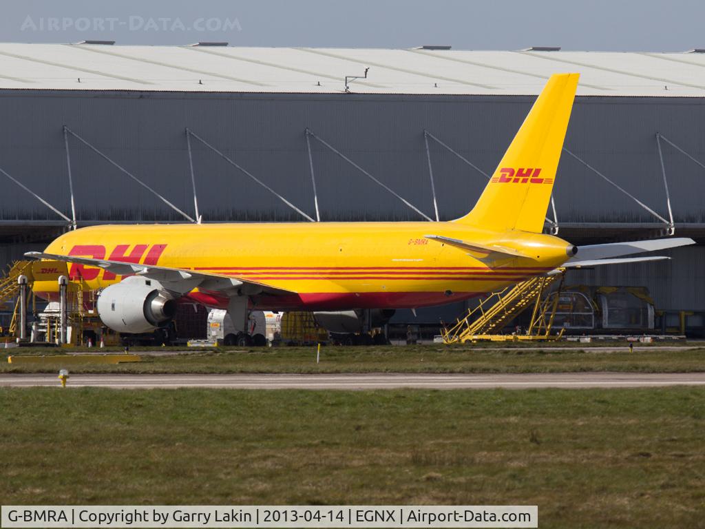 G-BMRA, 1987 Boeing 757-236/SF C/N 23710, DHL Cargo Centre at East Midlands Airport