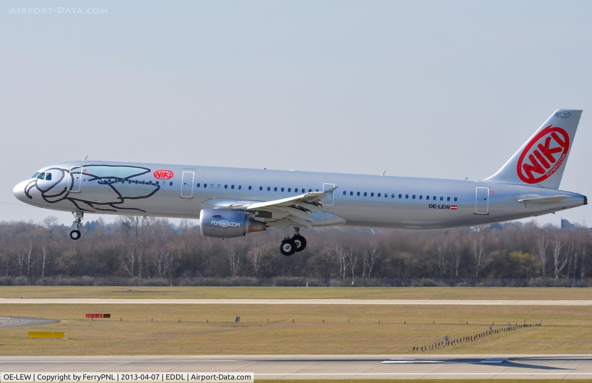 OE-LEW, 2011 Airbus A321-211 C/N 4611, Niki is also a member of the Air Berlin family.
