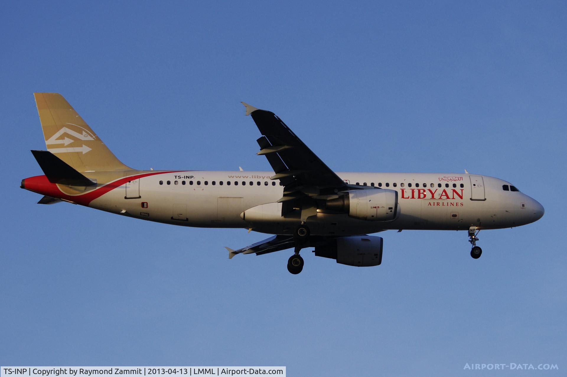 TS-INP, 2001 Airbus A320-214 C/N 1597, A320 TS-INP Libyan Arab Airlines