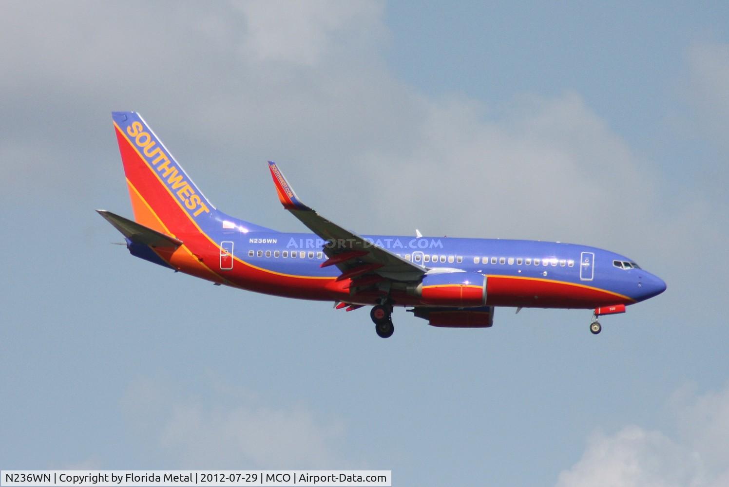 N236WN, 2006 Boeing 737-7H4 C/N 34631, Southwest 737