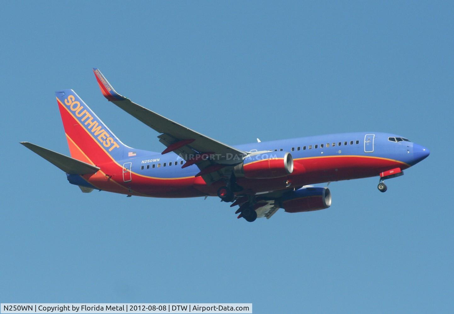 N250WN, 2006 Boeing 737-7H4 C/N 34972, Southwest 737
