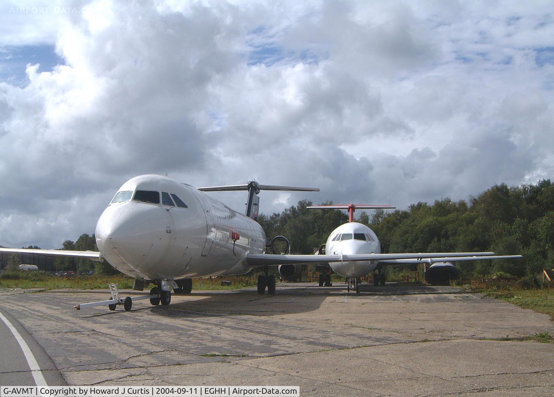 G-AVMT, 1968 BAC 111-510ED One-Eleven C/N BAC.147, With sister ship G-AWYT to the left.