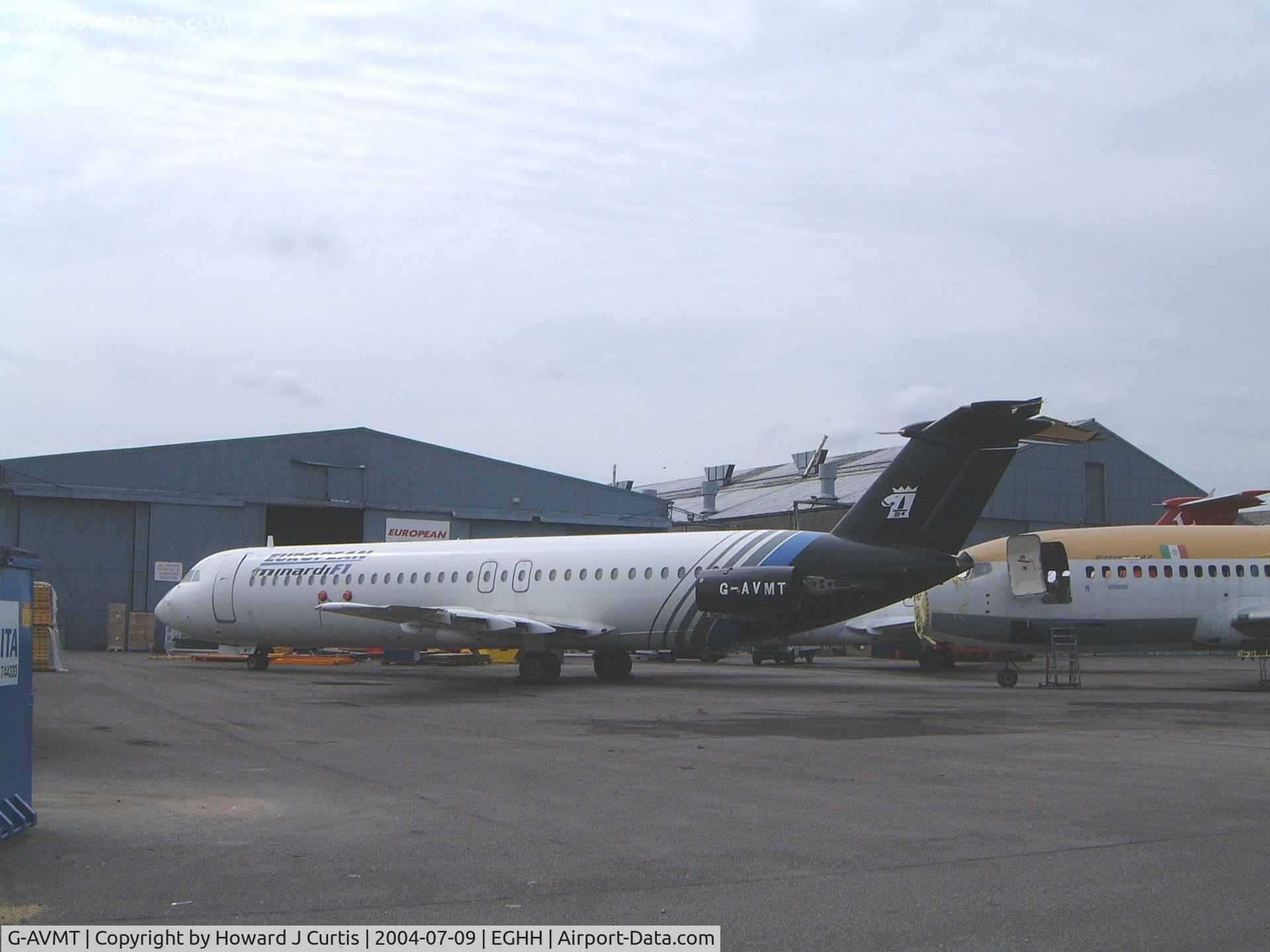 G-AVMT, 1968 BAC 111-510ED One-Eleven C/N BAC.147, Showing its Minardi F1 colours.