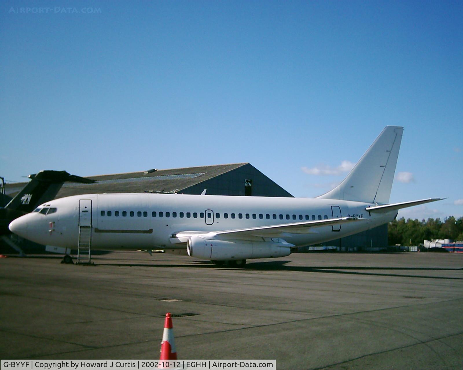 G-BYYF, 1979 Boeing 737-229C C/N 21738, Unmarked, on the European ramp.