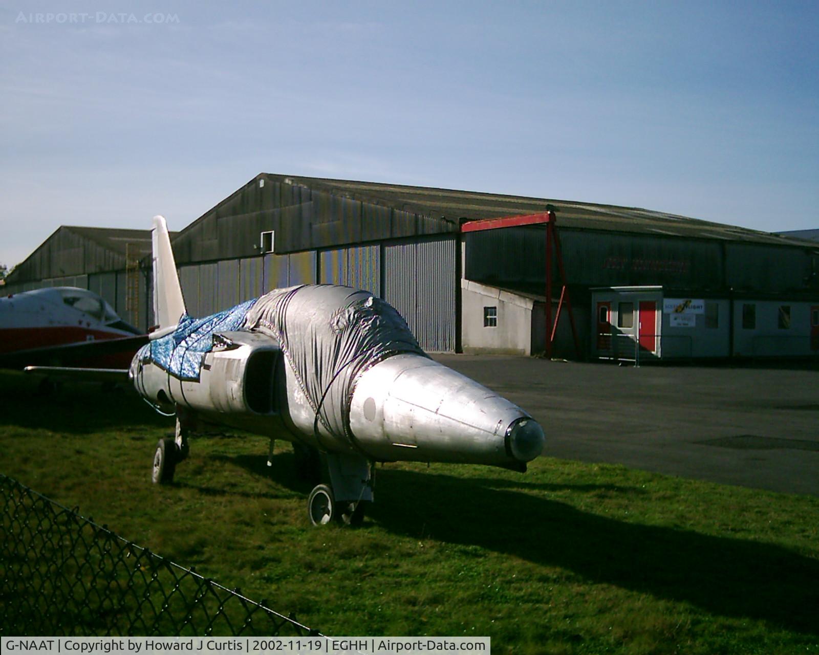 G-NAAT, 1961 Folland Gnat T.1 C/N FL507, Ex XM597, about to be roaded out.