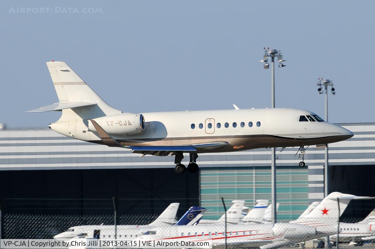 VP-CJA, 1995 Dassault Falcon 2000 C/N 18, Private