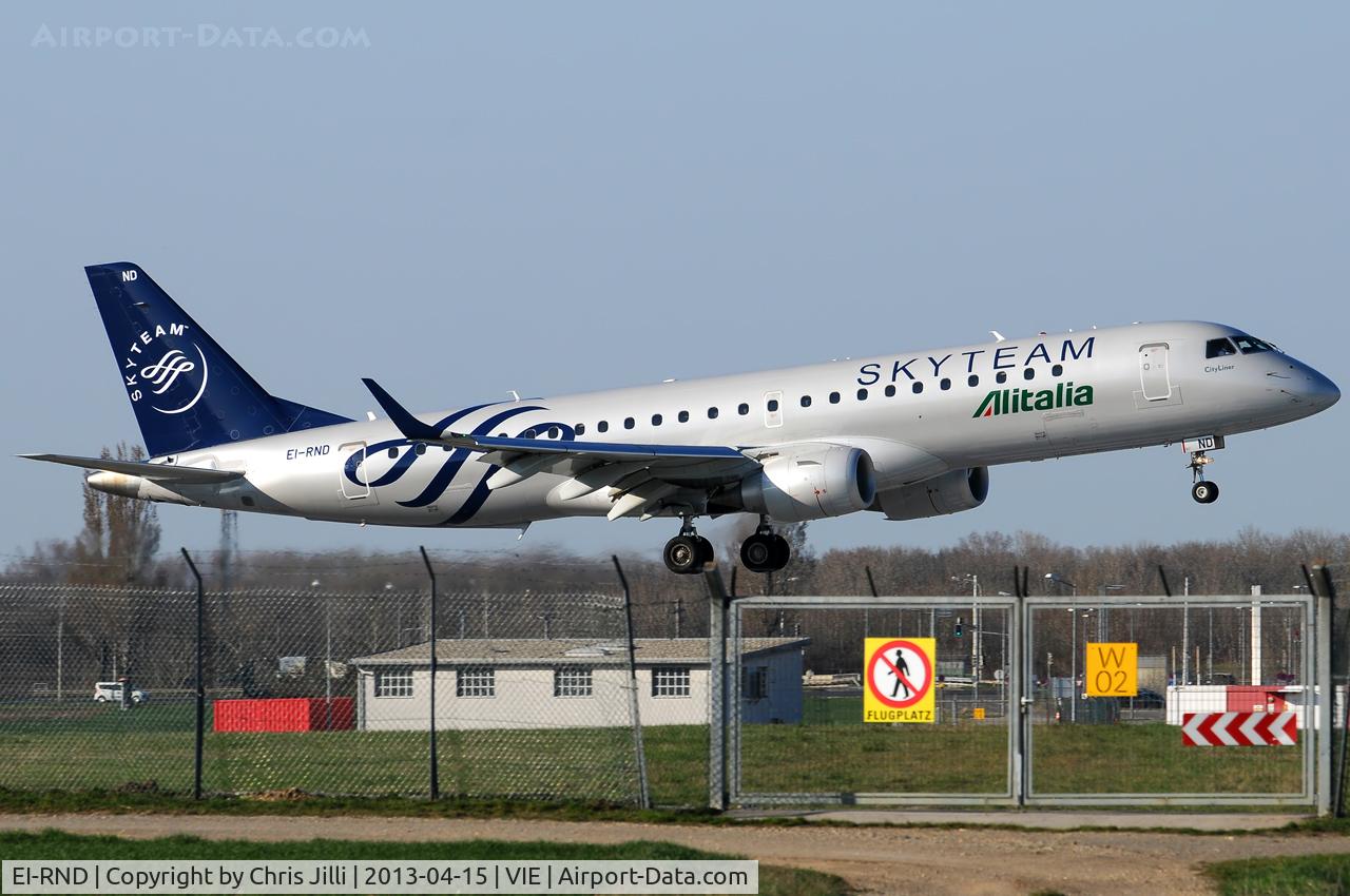 EI-RND, 2012 Embraer 190LR (ERJ-190-100LR) C/N 19000512, Alitalia