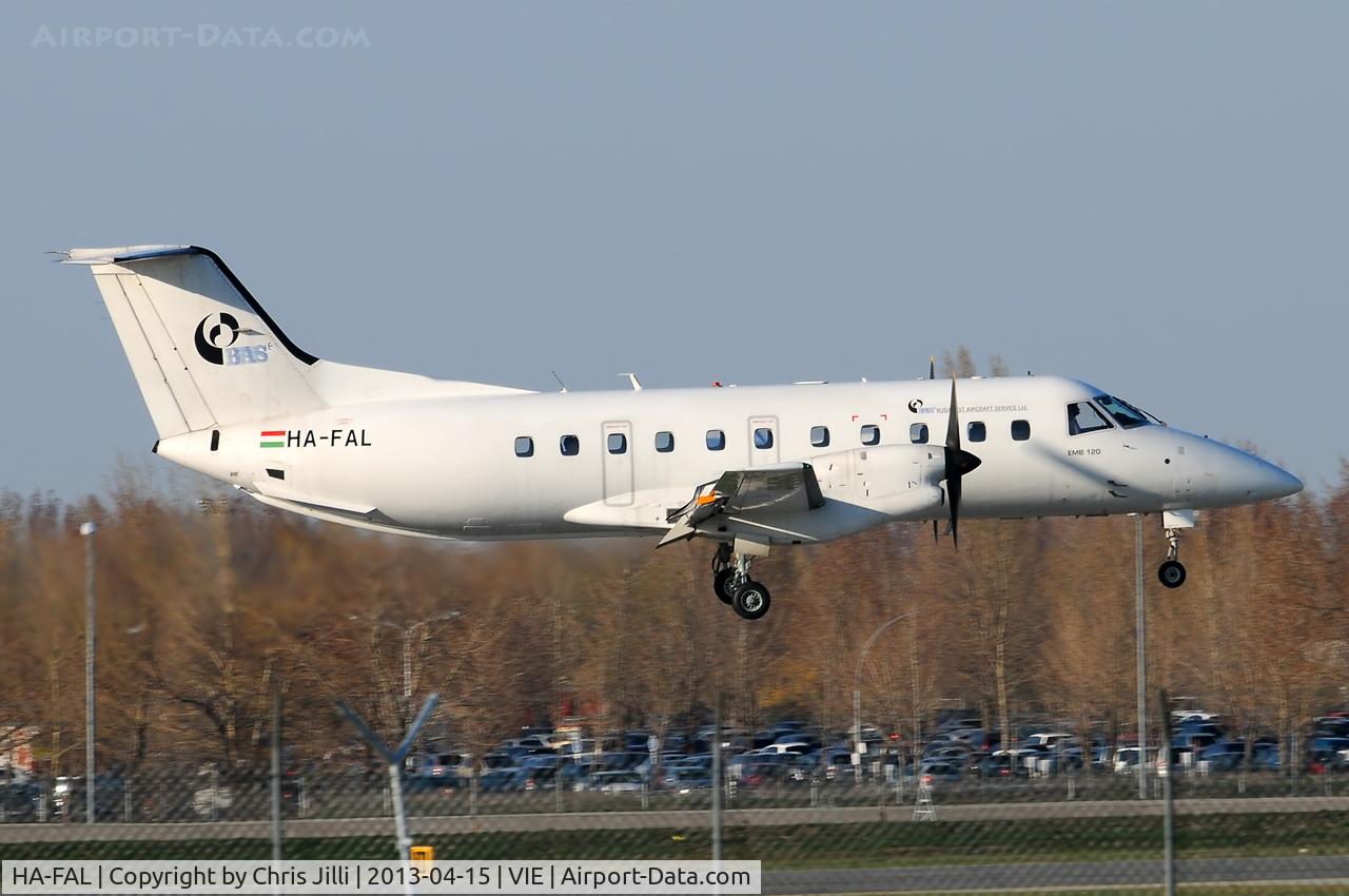 HA-FAL, 1990 Embraer EMB-120 Brasilia C/N 120176, Budapest Aircraft Service