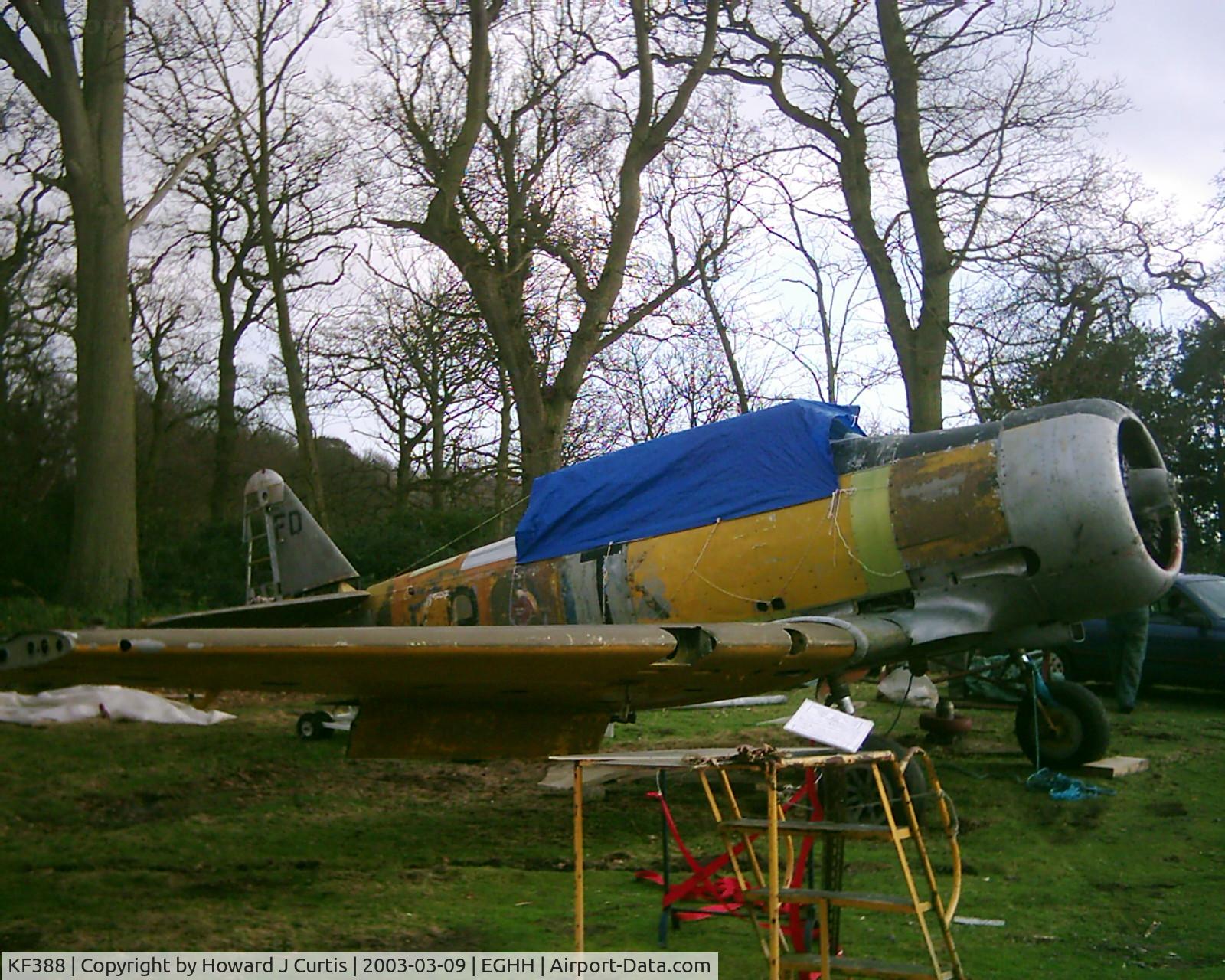KF388, North American Harvard IIB C/N Composite, Revealing some of its former identities as it was rebuilt.