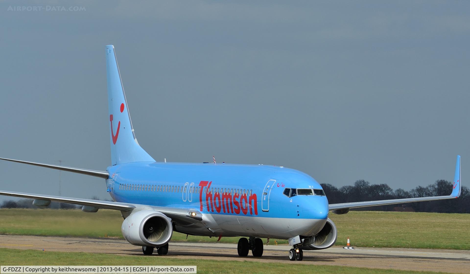 G-FDZZ, 2011 Boeing 737-8K5 C/N 37262, Charlie taxiway.