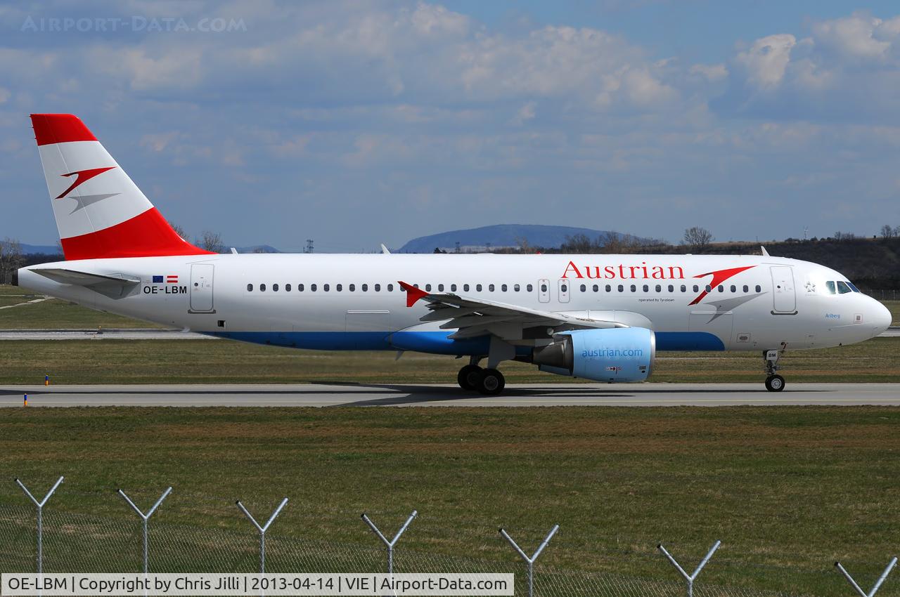 OE-LBM, 2001 Airbus A320-214 C/N 1504, Austrian Airlines