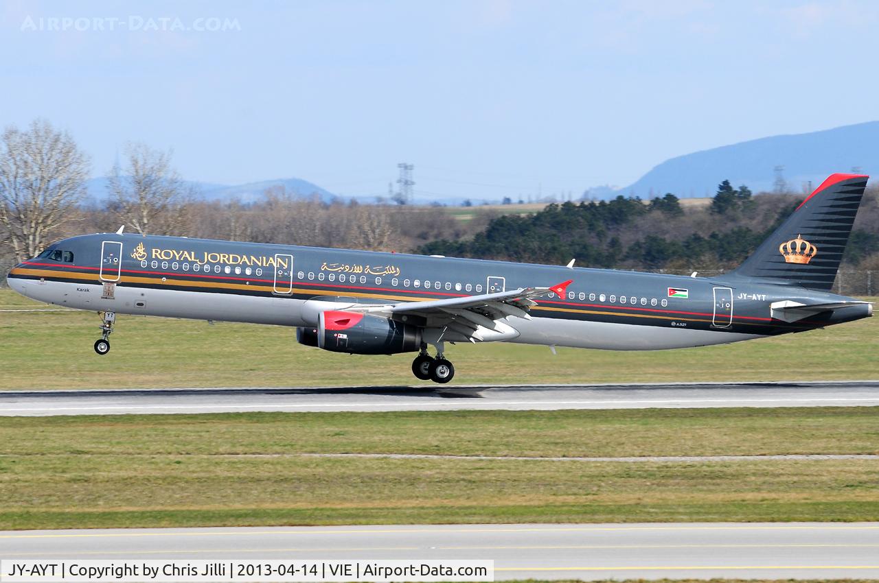 JY-AYT, 2012 Airbus A321-231 C/N 5099, Royal Jordanian