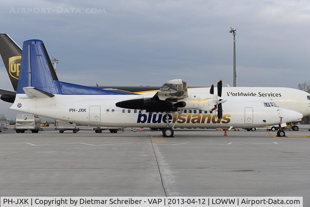 PH-JXK, 1991 Fokker 50 C/N 20233, Denim Air Fokker 50