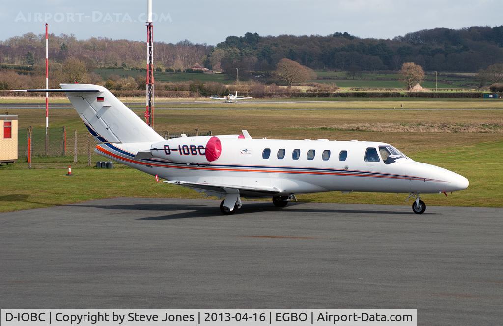 D-IOBC, 2006 Cessna 525A CitationJet CJ2+ C/N 525A-0332, Visiting Halfpenny Green on 16th April 2013