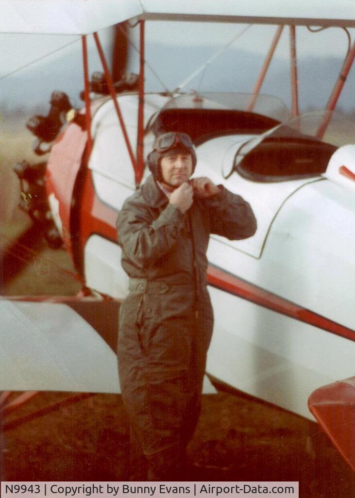 N9943, 1929 Curtiss-Wright Travel Air 4000 C/N 1127, ED Owens departing McLaughlin Field, Central Point Or, January 1974