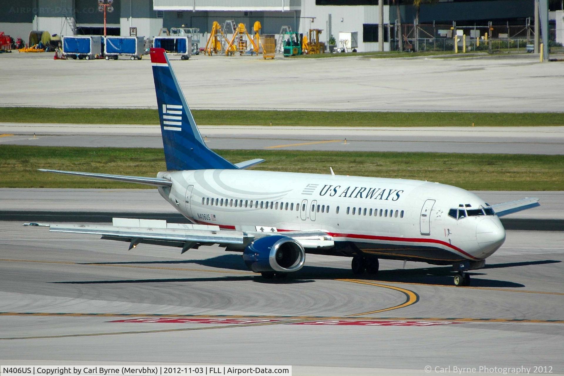N406US, 1988 Boeing 737-401 C/N 23876, Taken from the Hibiscus car park viewing area.