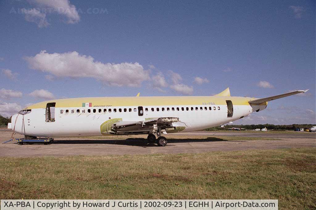 XA-PBA, 1972 Boeing 737-2H6 C/N 20631, Being broken up for spares.