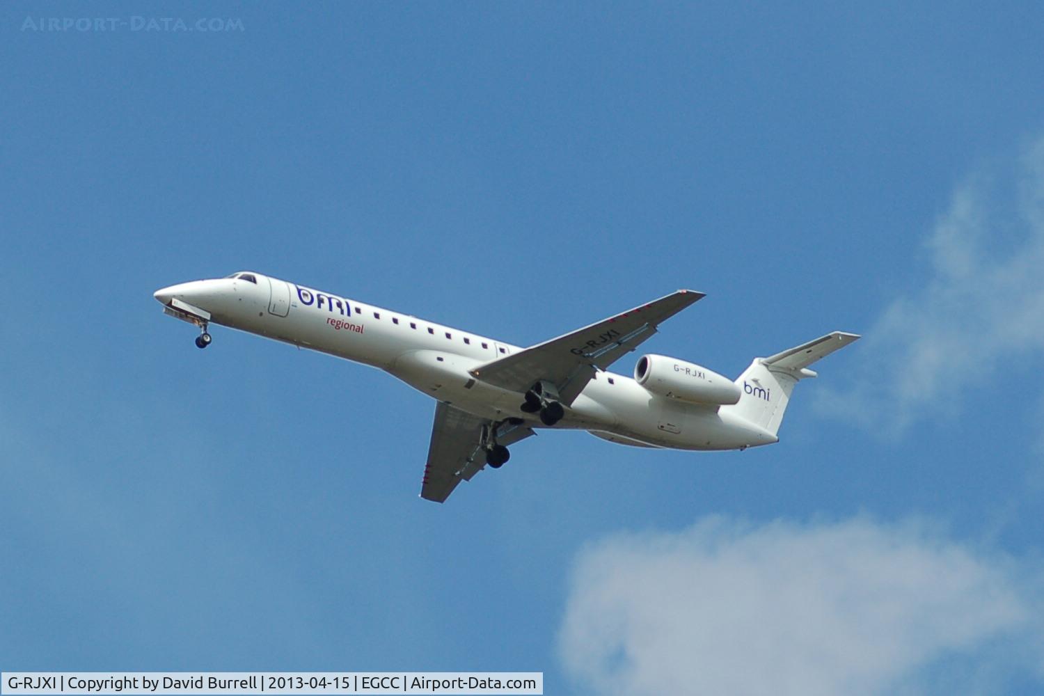 G-RJXI, 2001 Embraer EMB-145EP (ERJ-145EP) C/N 145454, BMI regional Embraer EMB-145EP on approach to Manchester Airport.