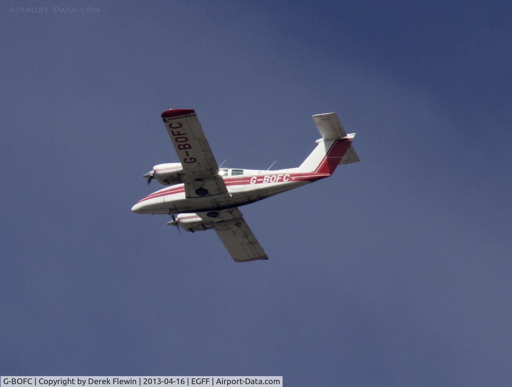 G-BOFC, 1979 Beech 76 Duchess C/N ME-217, c/s Dartmoor 01, go around, departed to Exmoor, Thanks to S.W.A.G.