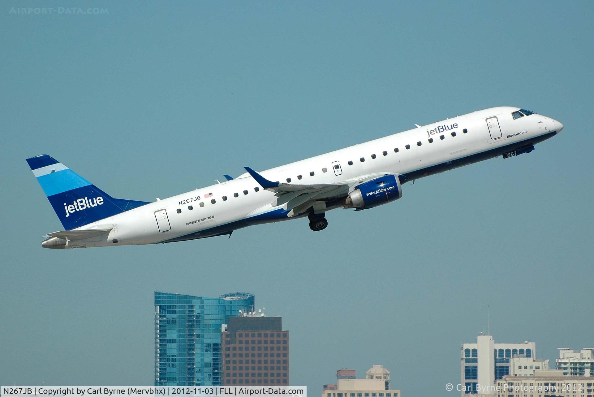 N267JB, 2007 Embraer 190AR (ERJ-190-100IGW) C/N 19000065, Taken from the Hibiscus car park viewing area.