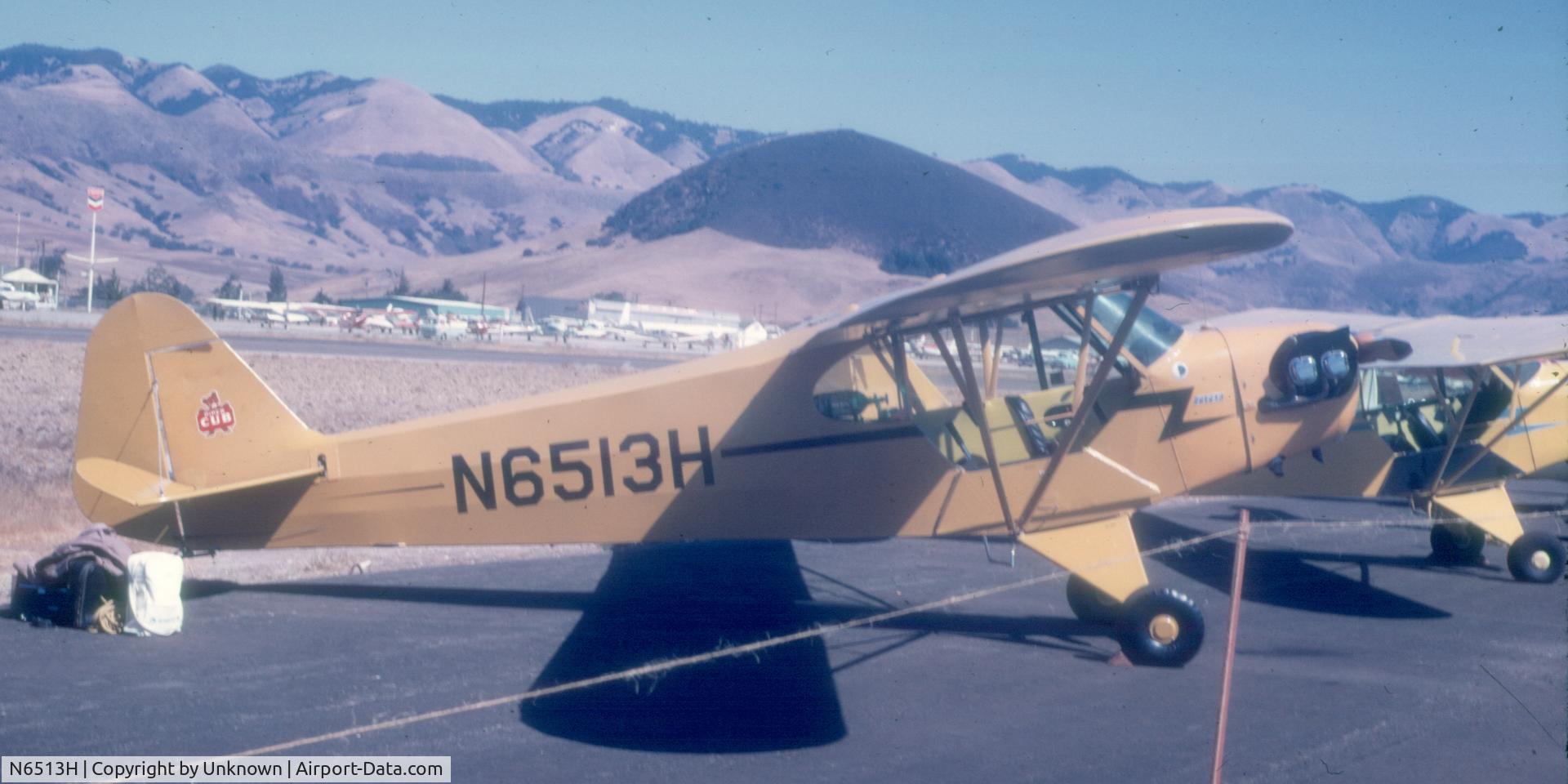 N6513H, 1946 Piper J3C-65 Cub C/N 19698, Found in slide magazine of old projector purchased at the Ridgecrest, CA Salvation Army Thrift Store.