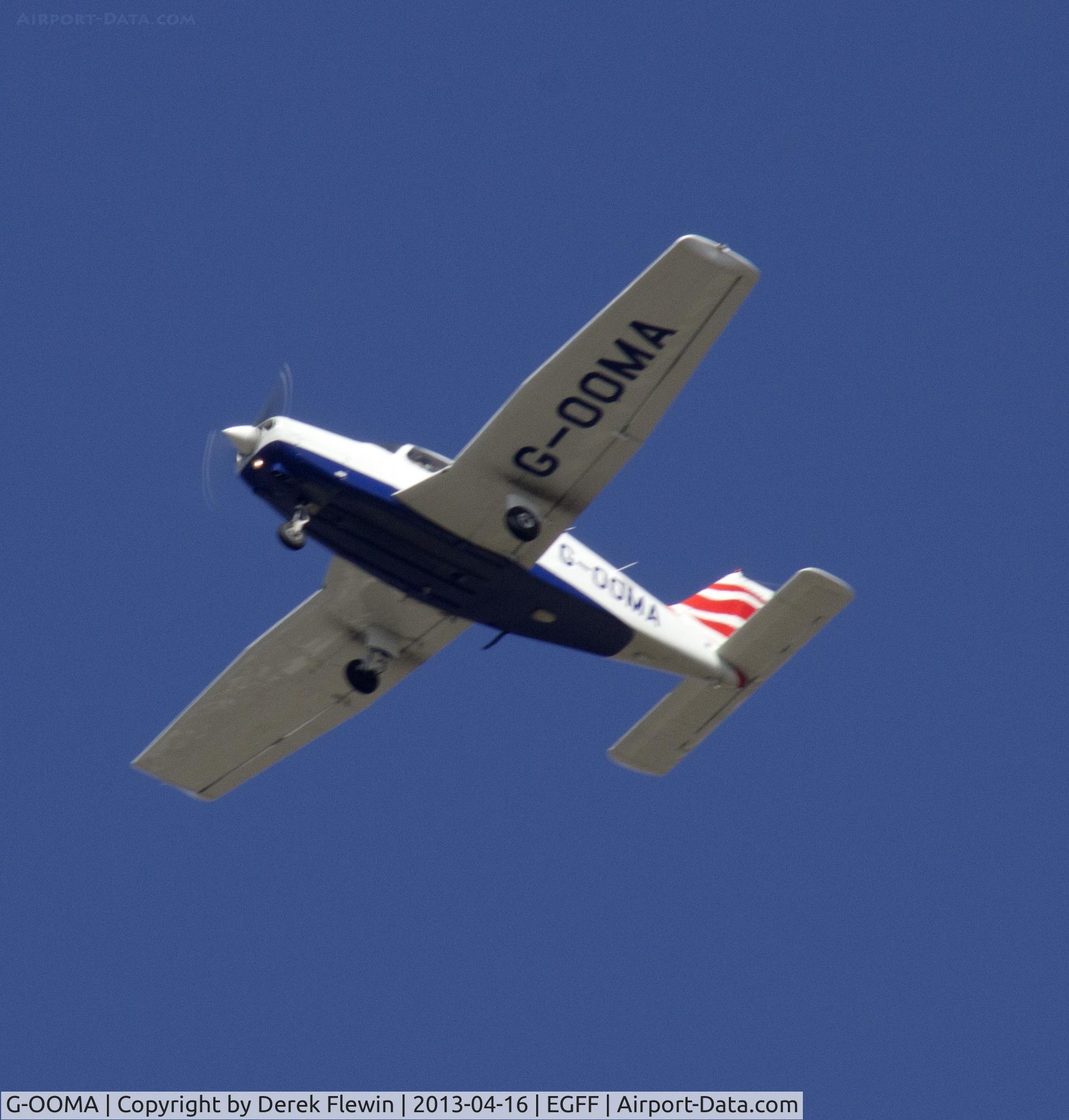 G-OOMA, 1981 Piper PA-28-161 Cherokee Warrior II C/N 28-8116030, Overhead EGFF at 3000 feet, Thanks to S.W.A.G.