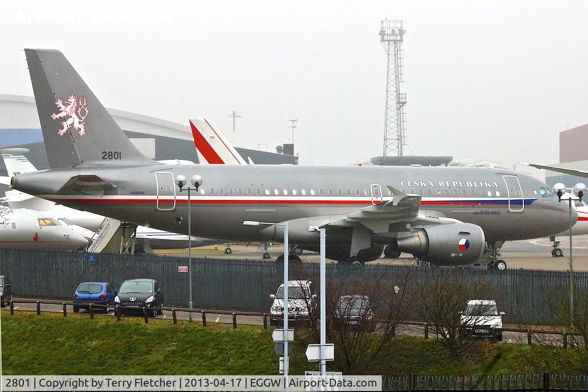 2801, 2007 Airbus ACJ319 (A319-115/CJ) C/N 2801, Czech Air Force 2007 Airbus A319-115XJC, c/n: 2801 at Luton on the day of the funeral of former UK Prime Minister , Margaret Thatcher