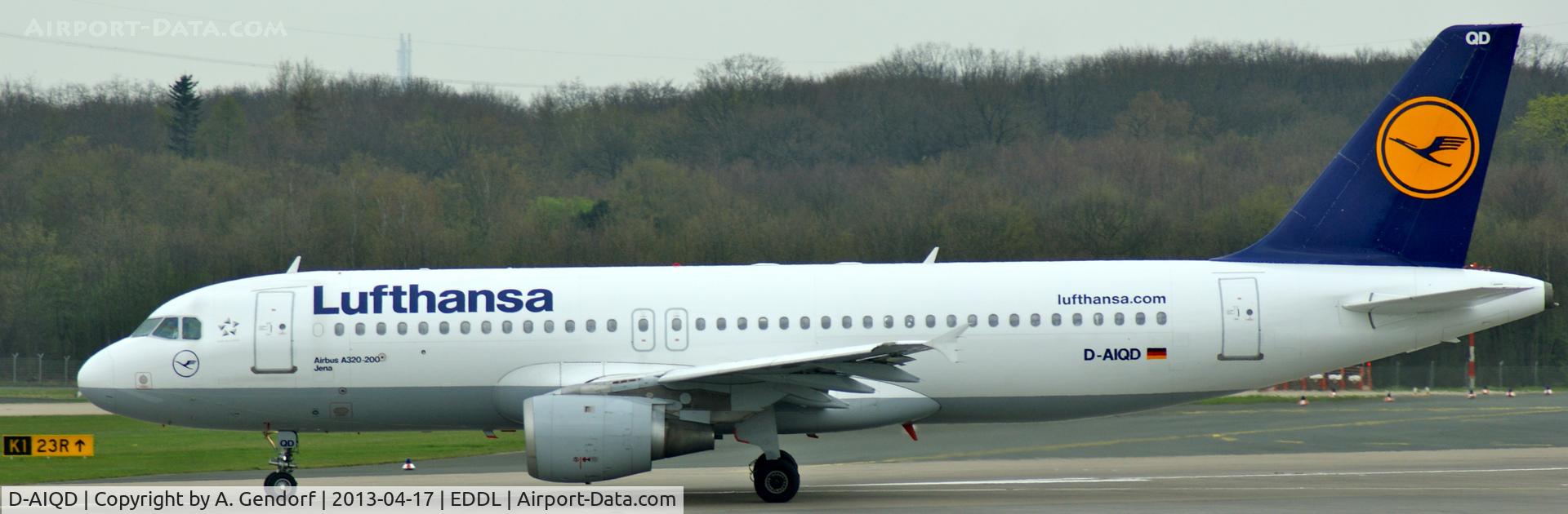 D-AIQD, 1991 Airbus A320-211 C/N 0202, Lufthansa, is lining up RWY23L at Düsseldorf Int´l (EDDL)
