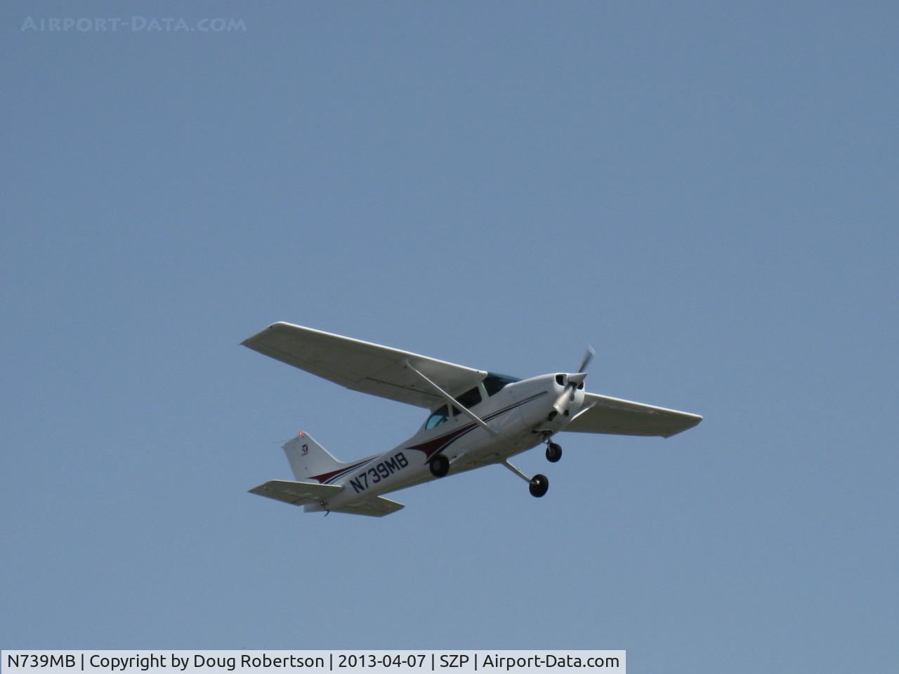 N739MB, 1978 Cessna 172N C/N 17270641, 1978 Cessna 172N SKYHAWK, Lycoming O-320-H2AD 160 Hp, takeoff climb Rwy 22