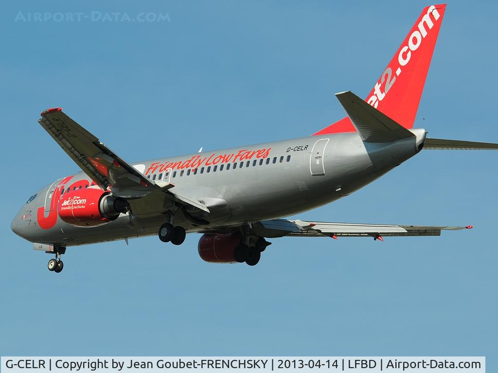 G-CELR, 1986 Boeing 737-330(QC) C/N 23523, landing from Edimbourg (fuel stop)