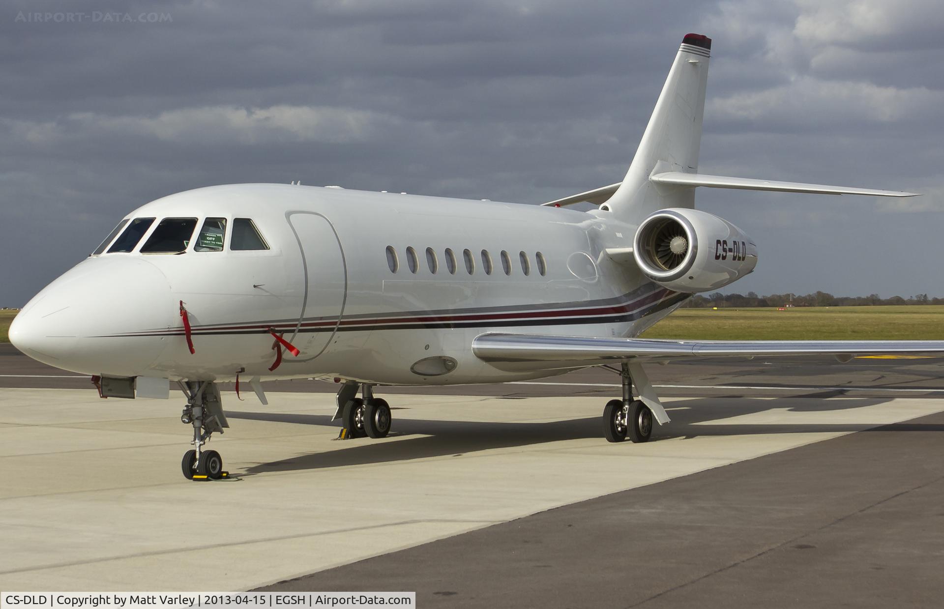 CS-DLD, 2007 Dassault Falcon 2000EX C/N 109, Sat on stand at SaxonAir.