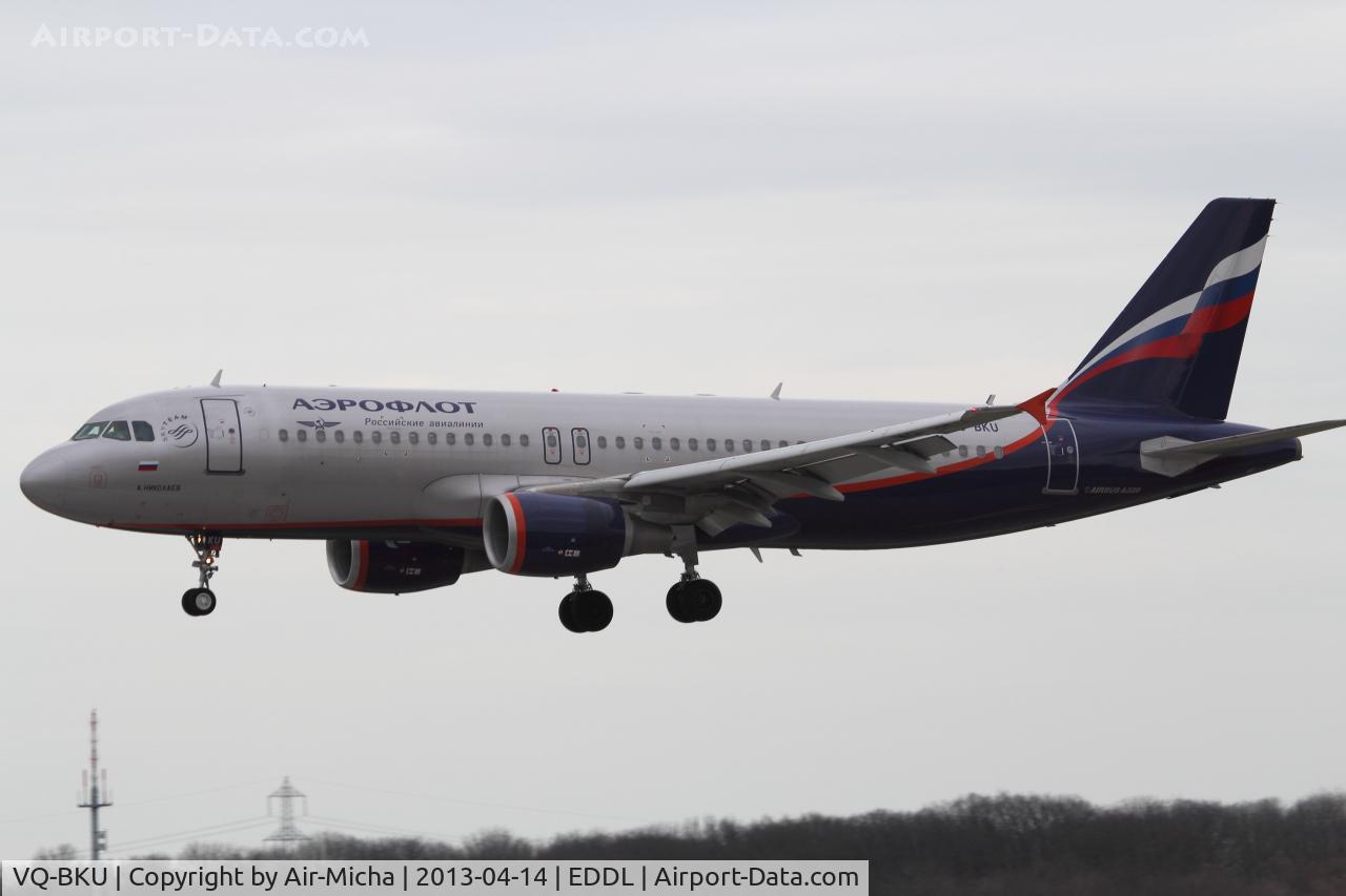 VQ-BKU, 2011 Airbus A320-214 C/N 4835, Aeroflot, Airbus A320-214, CN: 4835, Aircraft Name: A. Nikolaev