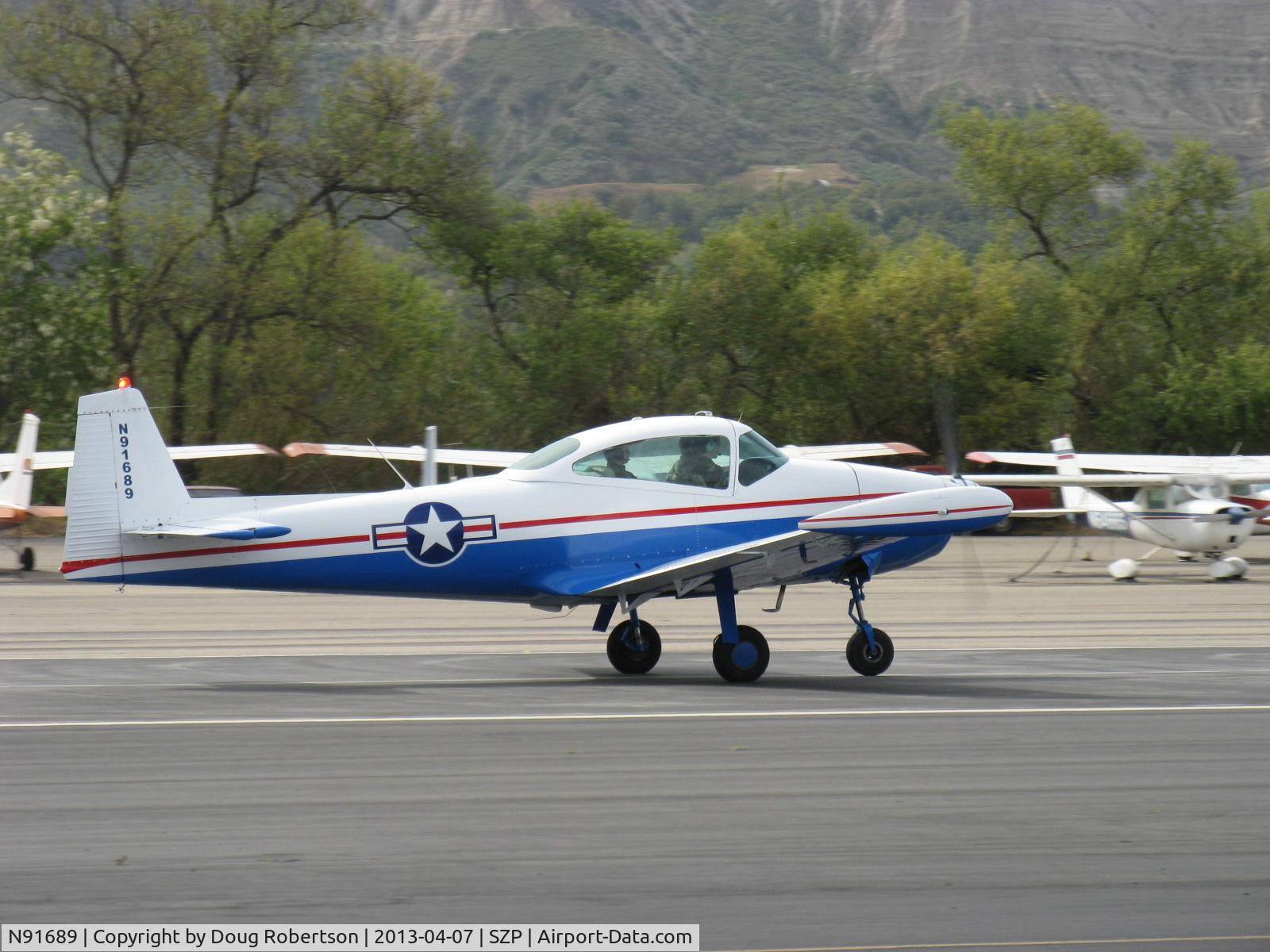 N91689, 1946 North American Navion (NA-145) C/N NAV-4-431, 1946 North American NAVION, Continental E-225 upgrade, many mods, takeoff roll Rwy 22 Young Eagles Flight