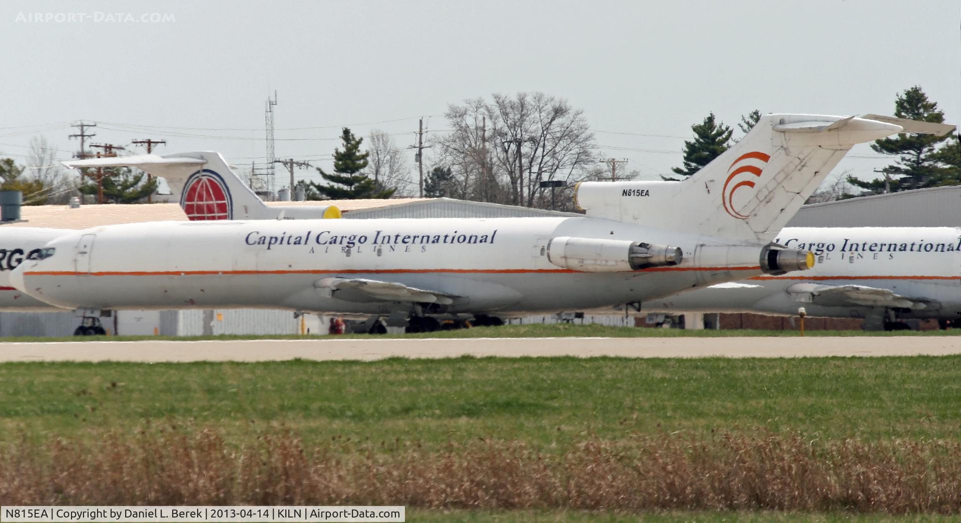 N815EA, 1981 Boeing 727-225 C/N 22552, A Capital Cargo Boeing 727 and a stablemate await their turn to wear the airline's new livery.