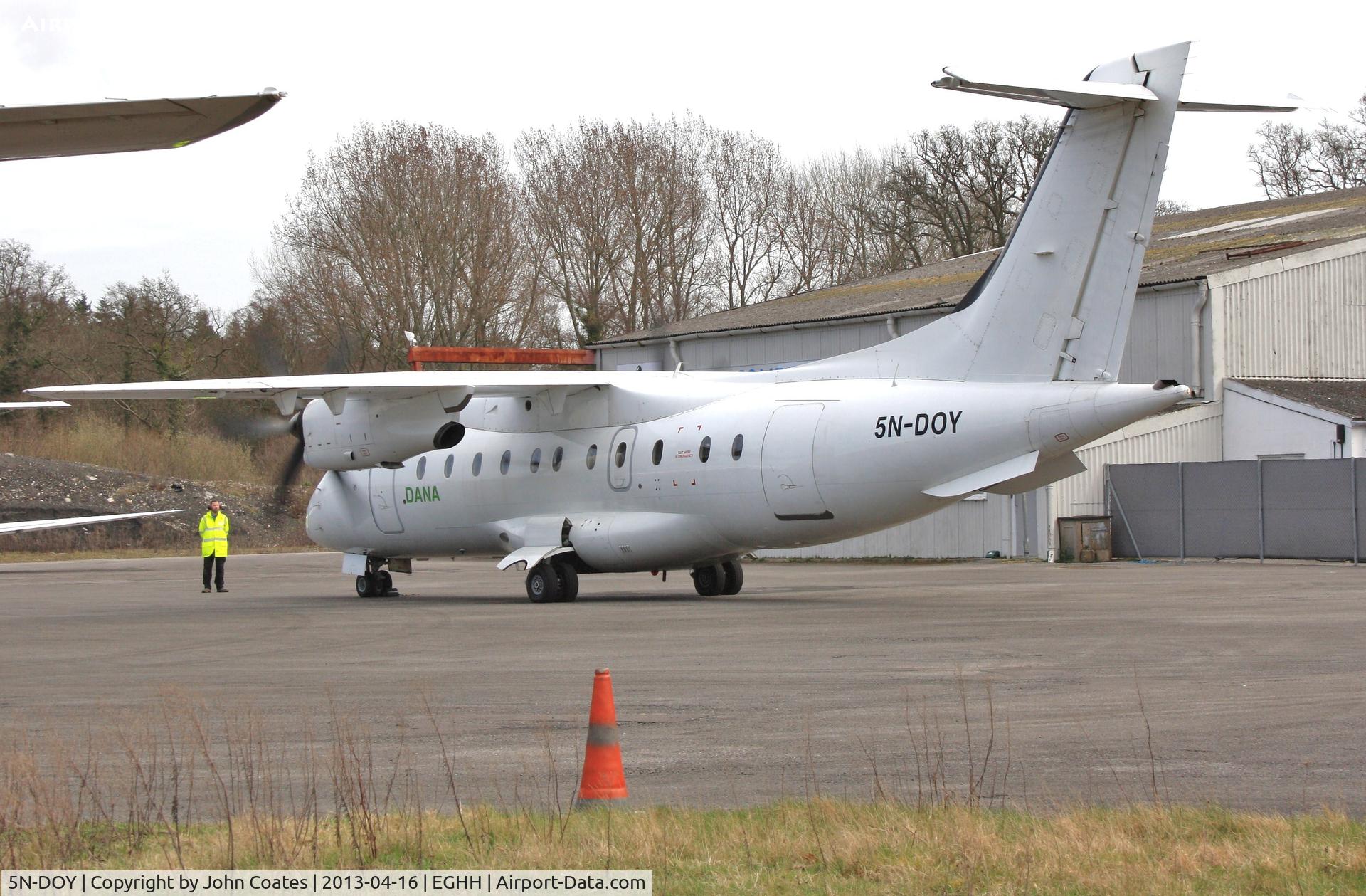 5N-DOY, 1998 Dornier 328-100 C/N 3089, Engine running..panels refitted