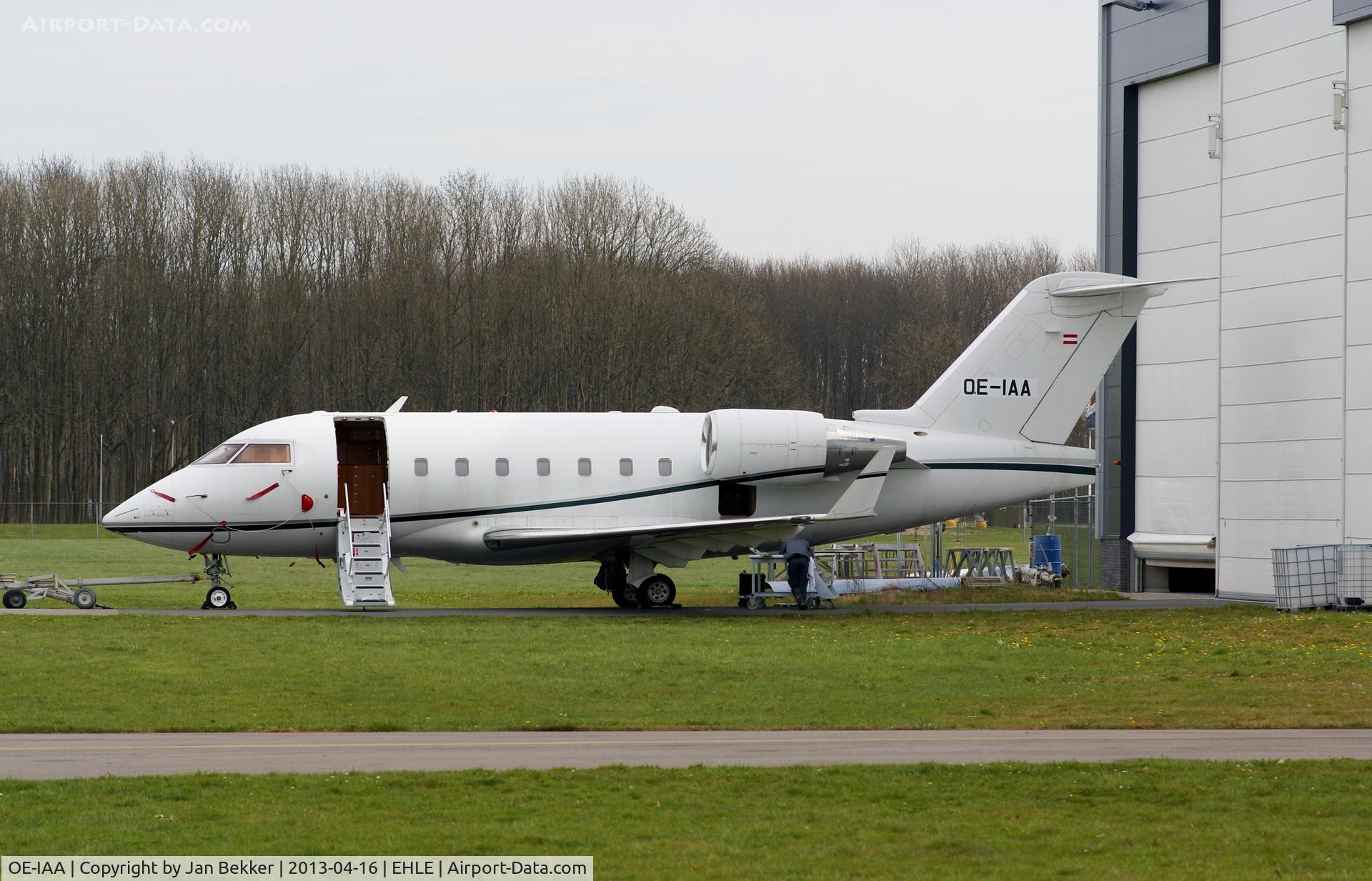 OE-IAA, 2005 Bombardier Challenger 604 (CL-600-2B16) C/N 5618, In front of QAPS at Lelystad Airport