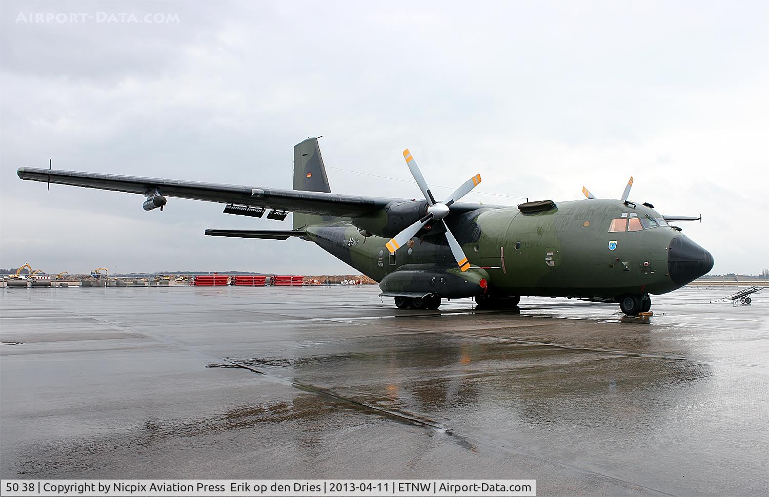50 38, Transall C-160D C/N D60, Because medevacs are often flown in hazardous conditions, self-proteting gear is applied.