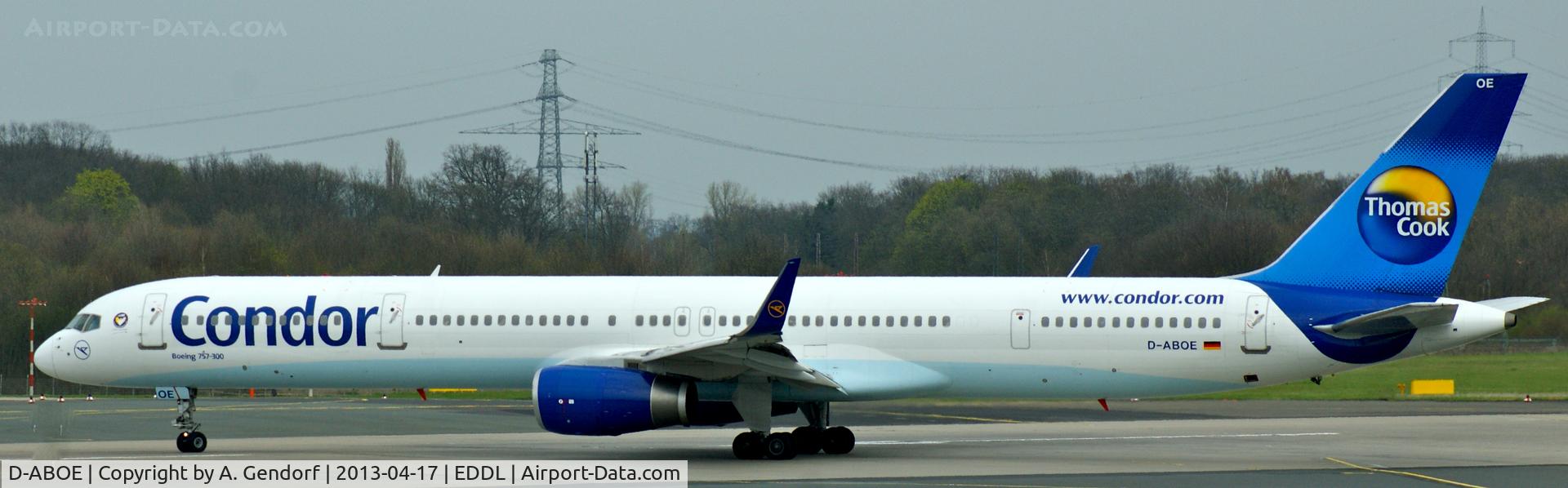D-ABOE, 1999 Boeing 757-330 C/N 29012, Condor, seen here at Düsseldorf Int´l (EDDL)