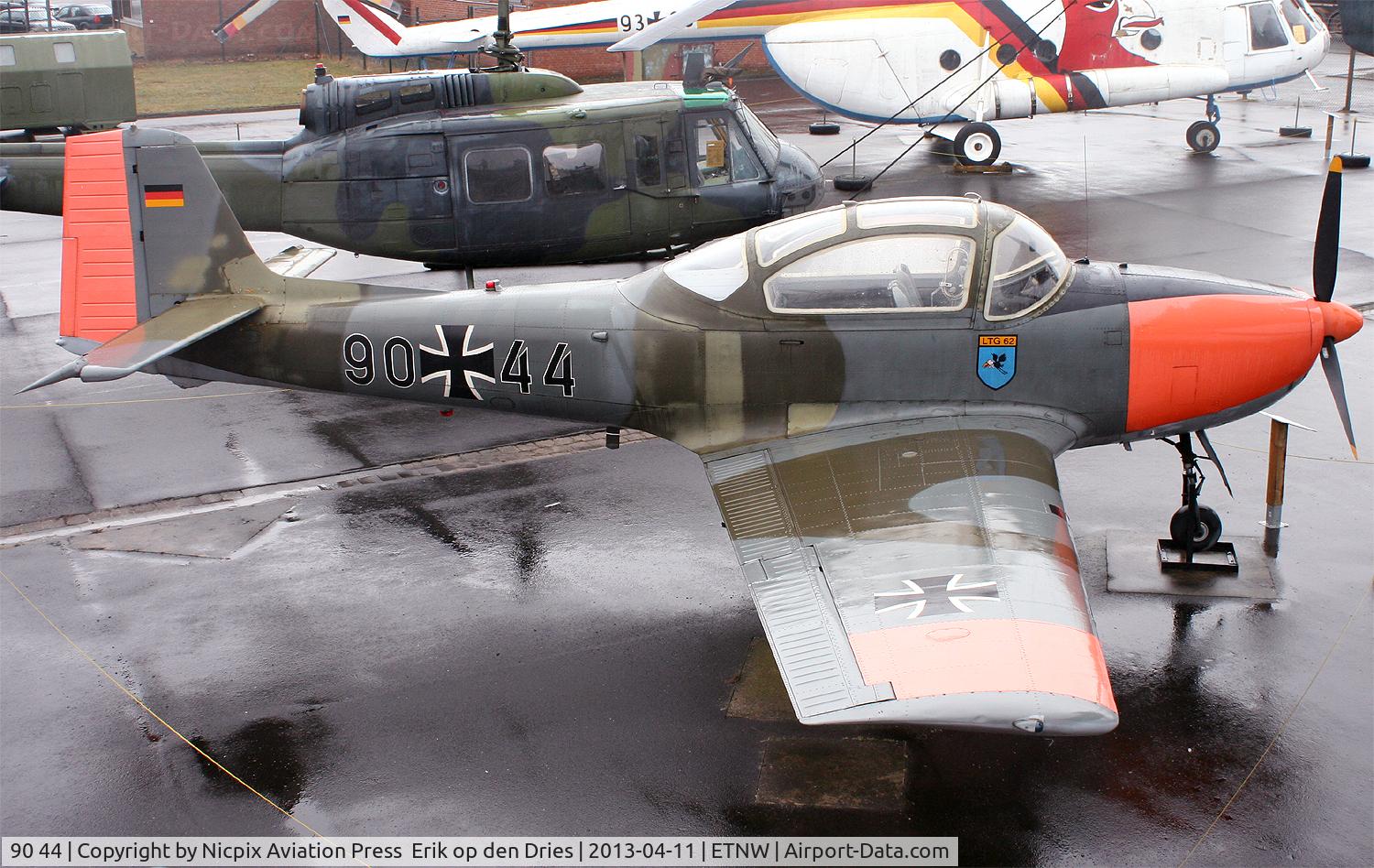 90 44, Focke-Wulf FWP-149D C/N 058, P-149D 9044 is preserved in the Base Museum at Wunstorf AB.
