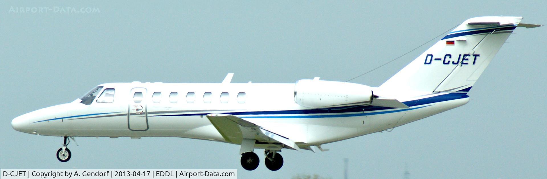 D-CJET, 2010 Cessna 525B CitationJet CJ3 C/N 525B-0349, Air Hamburg (untitled), on short finals at Düsseldorf Int´l (EDDL)
