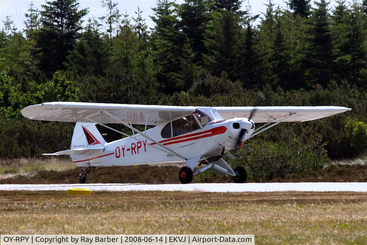 OY-RPY, 1963 Piper PA-18-150 Super Cub C/N 18-8092, Piper PA-18-150 Super Cub [18-8092] Stauning~OY 14/06/2008