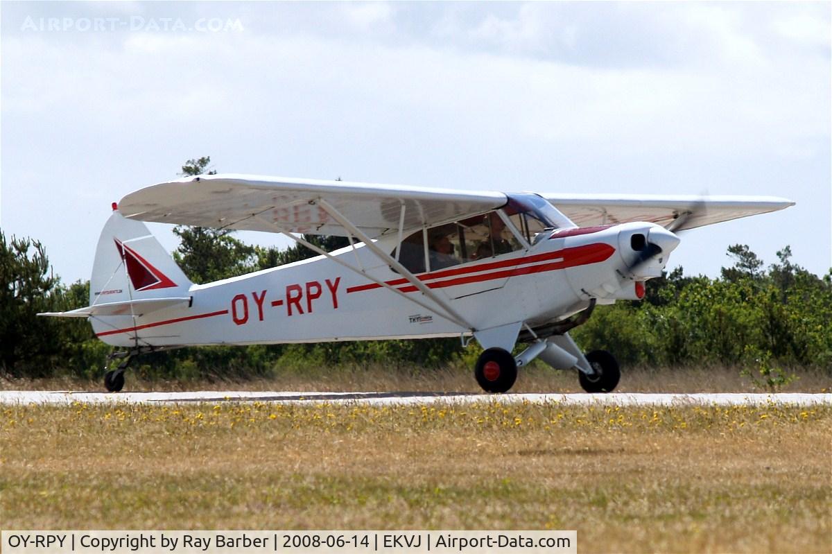 OY-RPY, 1963 Piper PA-18-150 Super Cub C/N 18-8092, Piper PA-18-150 Super Cub [18-8092] Stauning~OY 14/06/2008