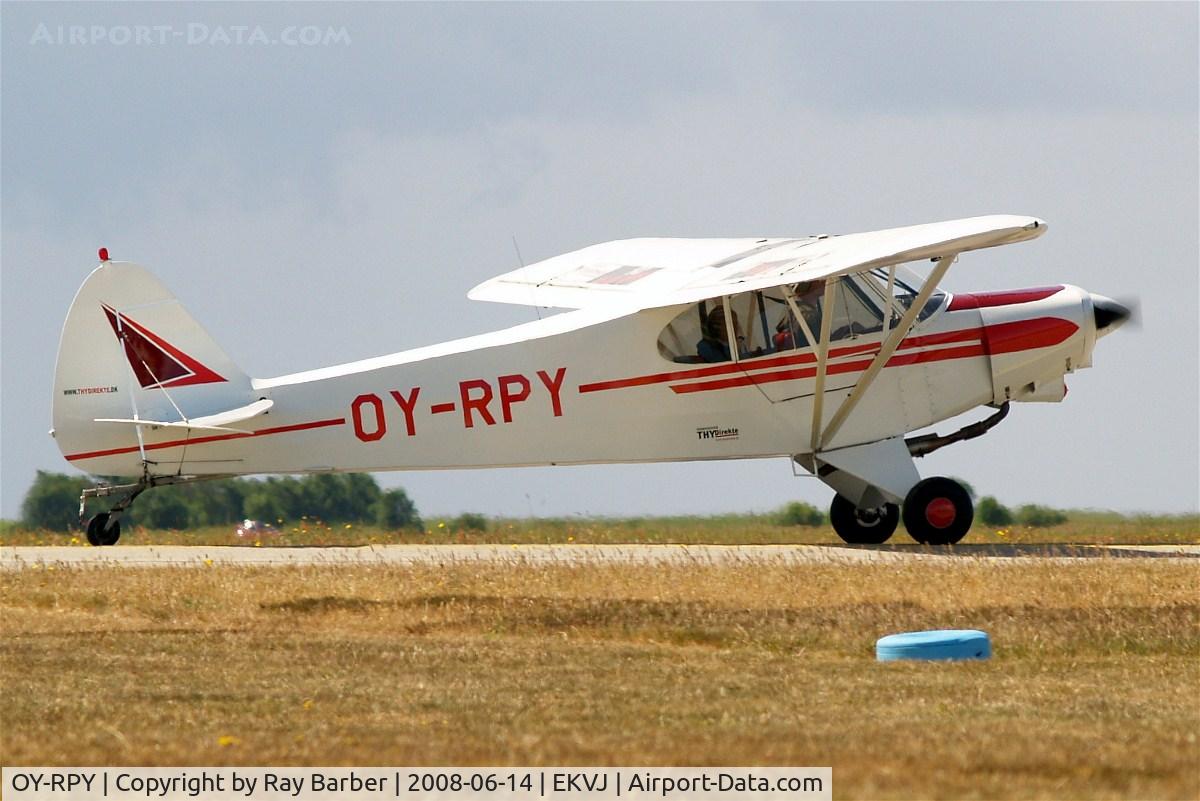 OY-RPY, 1963 Piper PA-18-150 Super Cub C/N 18-8092, Piper PA-18-150 Super Cub [18-8092] Stauning~OY 14/06/2008