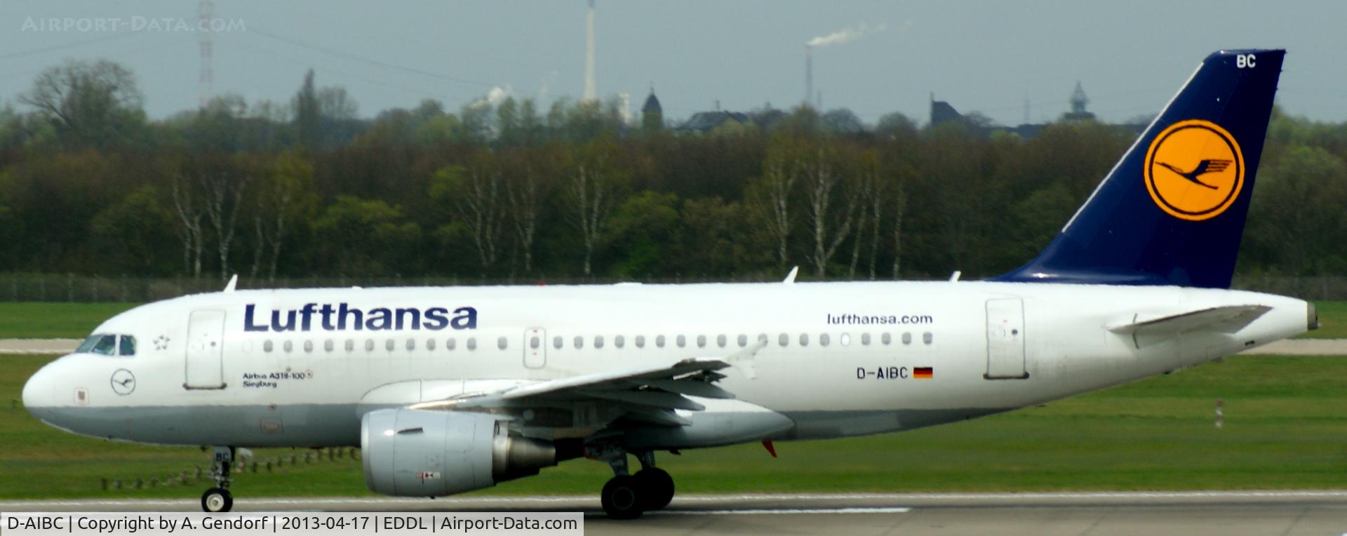 D-AIBC, 2010 Airbus A319-112 C/N 4332, Lufthansa, is speeding up on RWY 23L at Düsseldorf Int´l (EDDL)