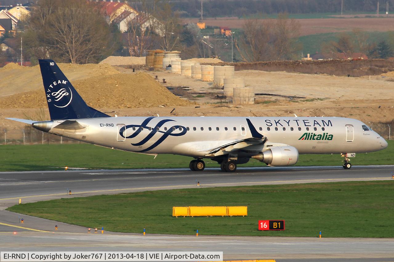 EI-RND, 2012 Embraer 190LR (ERJ-190-100LR) C/N 19000512, Alitalia