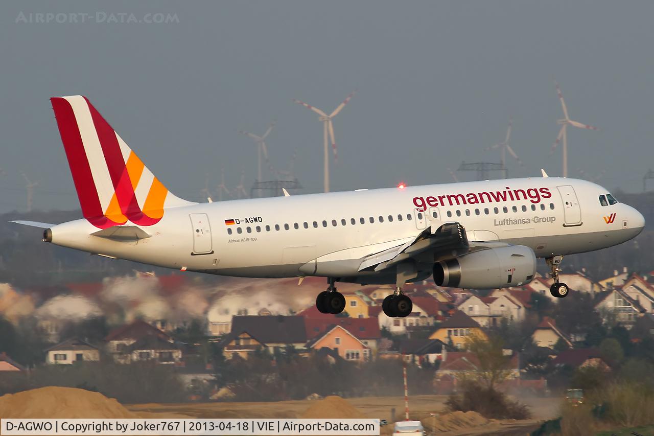 D-AGWO, 2009 Airbus A319-132 C/N 4166, Germanwings