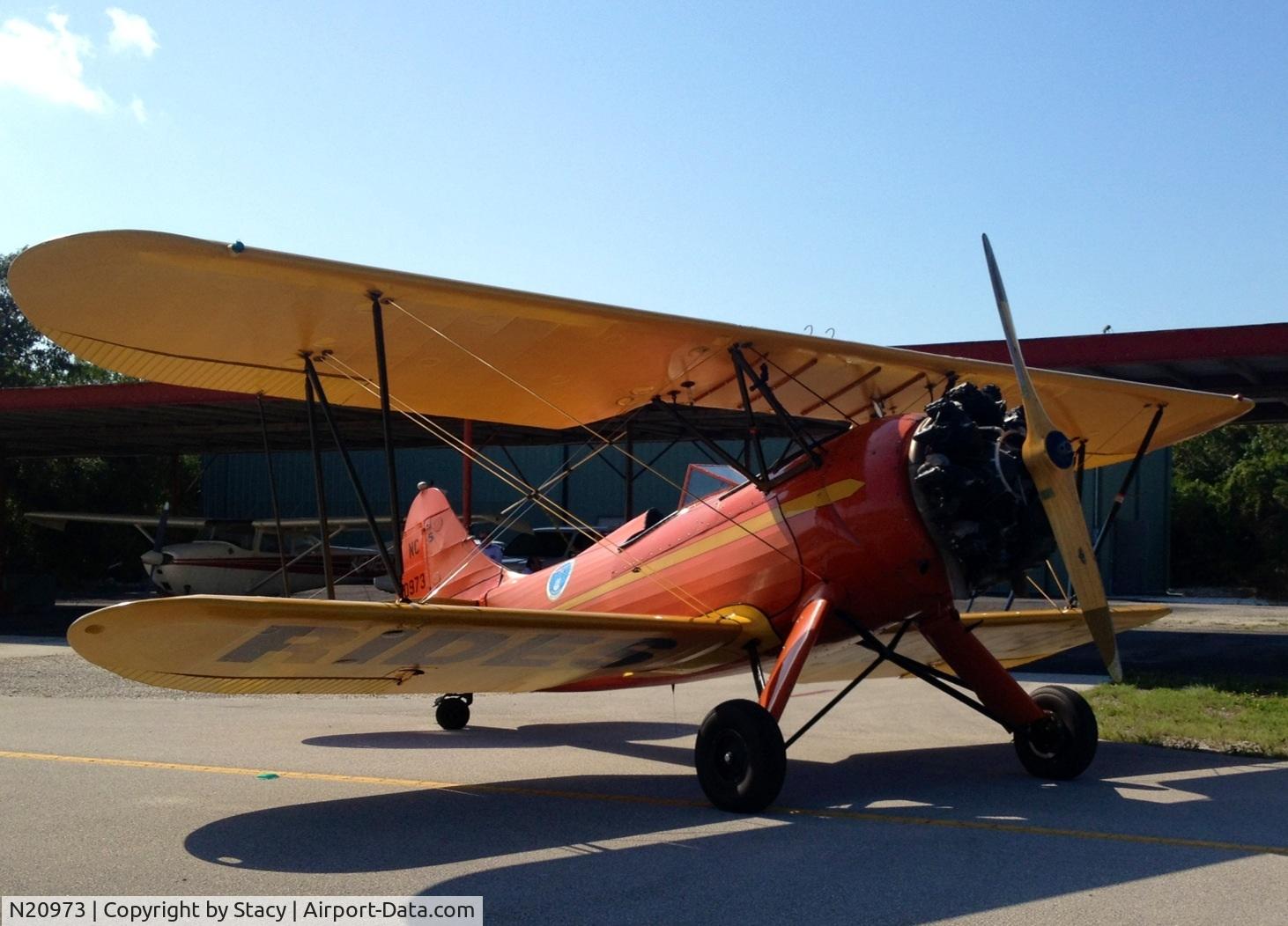 N20973, 1940 Waco UPF-7 C/N 5319, KMTH hanger