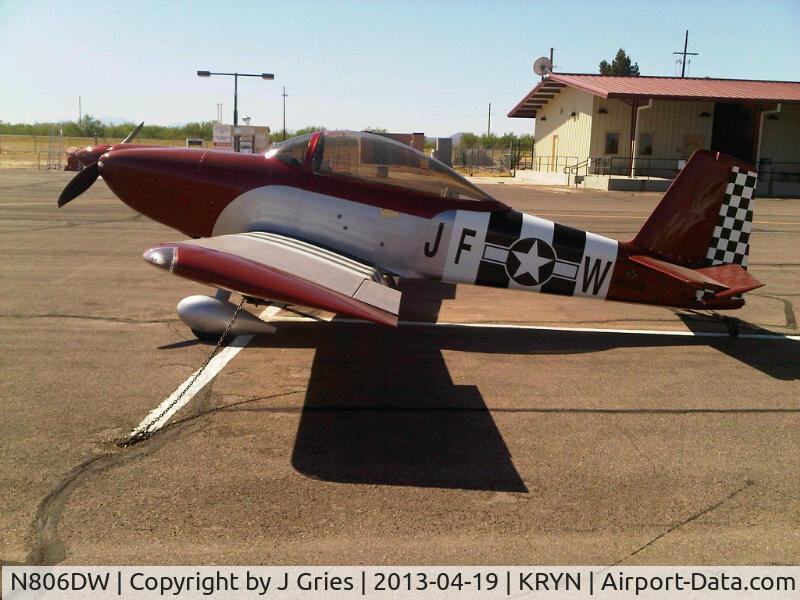 N806DW, Vans RV-8 C/N 82458, Spotted 4/19/2013 @ KRYN