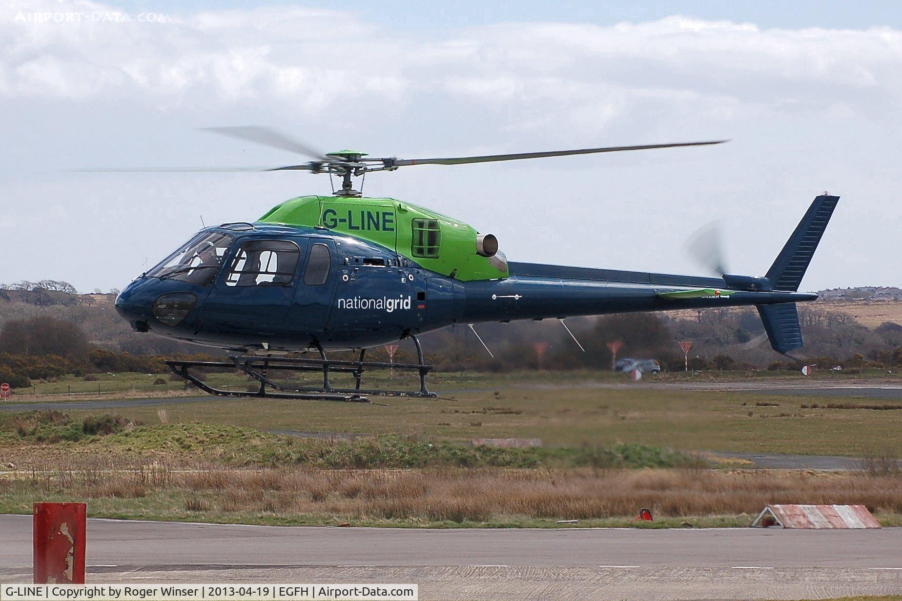 G-LINE, 1994 Eurocopter AS-355N Ecureuil 2 C/N 5566, Visiting Ecureuil II operated by National Grid Electricity Transmissions.